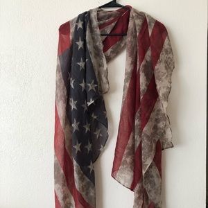 American flag scarf